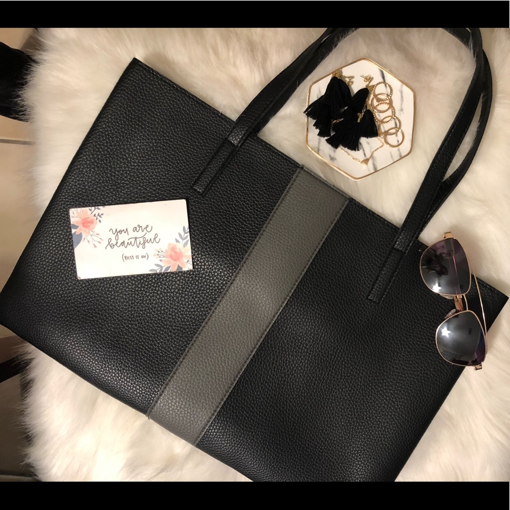 Vince Camuto Luck Tote in Black